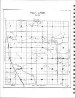 High Lake Township Drainage Map, Emmet County 1980